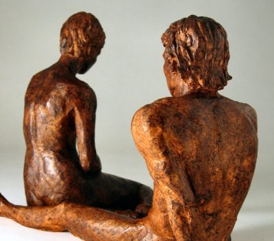 You Would Not Understand, couple sculpture back view