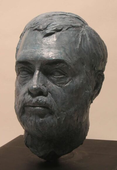 Enrique, ceramic portrait bust by Arye Shapiro
