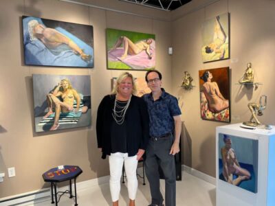 Amy Kitchin & Arye Shapiro in the Stavitz Gallery